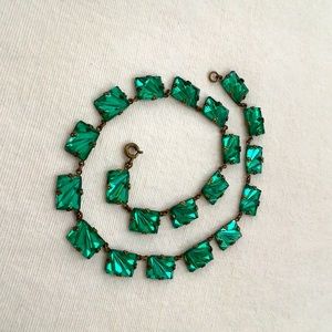 Vintage Art Deco faceted Vauxhall Glass Necklace. 1920s. Rare. Stunning.